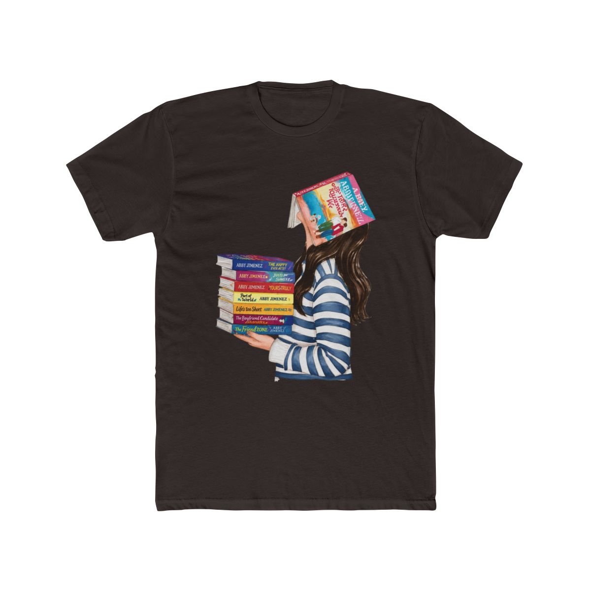 Abby Jimenez Books Heavyweight T Shirt | Hair & Skin Options - alternate angle 2, merchandise